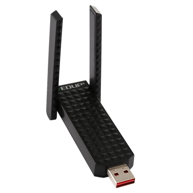 EDUP EP-AC1625 600Mbps 2.4G / 5.8GHz Dual Band Wireless 11AC USB 2.0 Adapter Network Card with 2 Antennas for Laptop / PC, EP-AC1625 EDUP EP-AC1625 600Mbps 2.4G / 5.8GHz Dual Band Wireless 11AC USB 2.0 Adapter Network Card with 2 Antennas for Laptop / PC, EP-AC1625